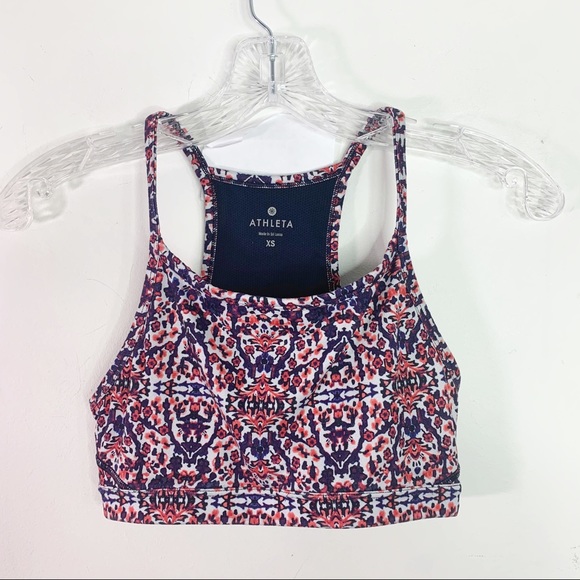 Athleta Other - ATHLETA | Floral Print Racerback Sports Bra Sz. XS
